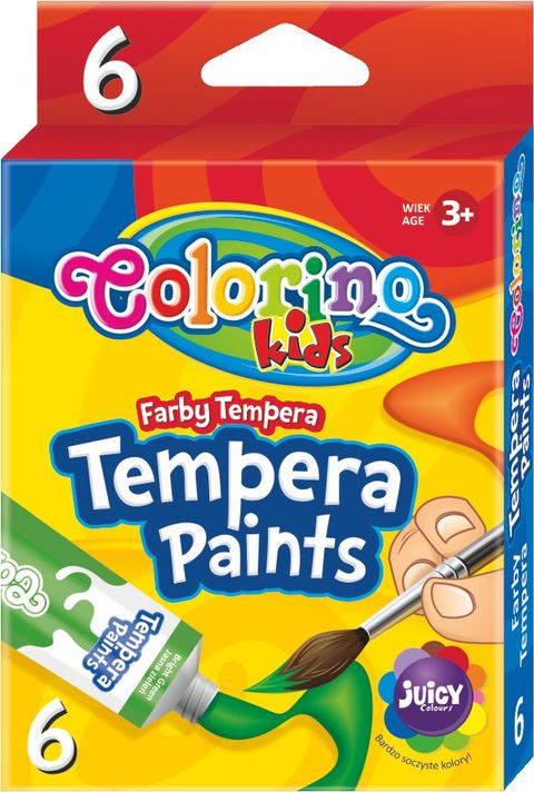 Obrázek produktu: Temperové barvy Colorino 12 ml - 6 barev