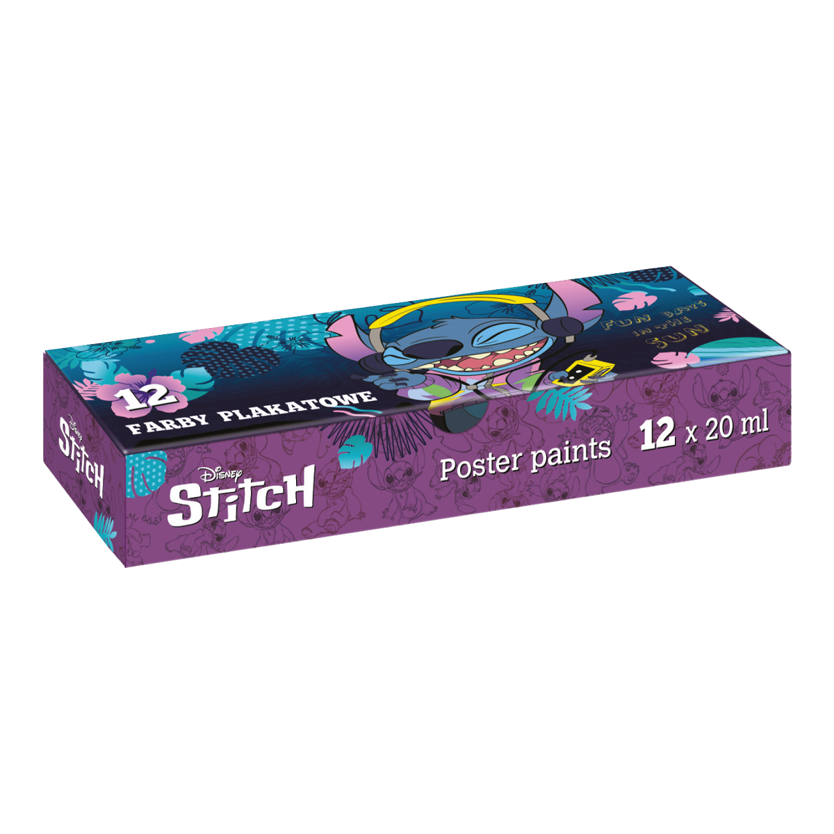 Temperové barvy Colorino Stitch - 12 barev