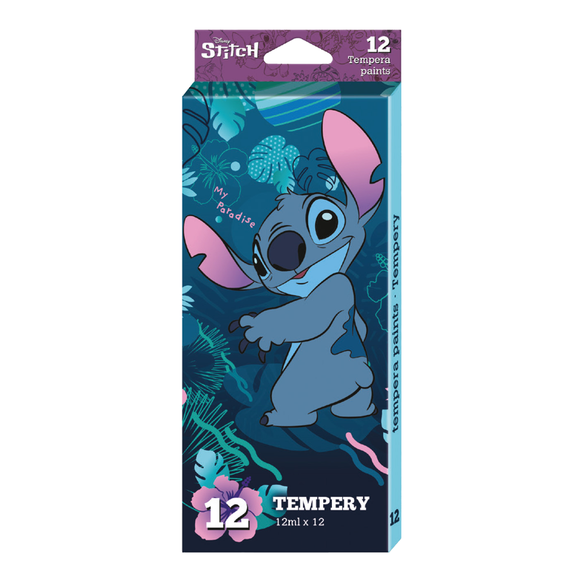 Temperové barvy Colorino - Stitch 12 ml - 12 barev