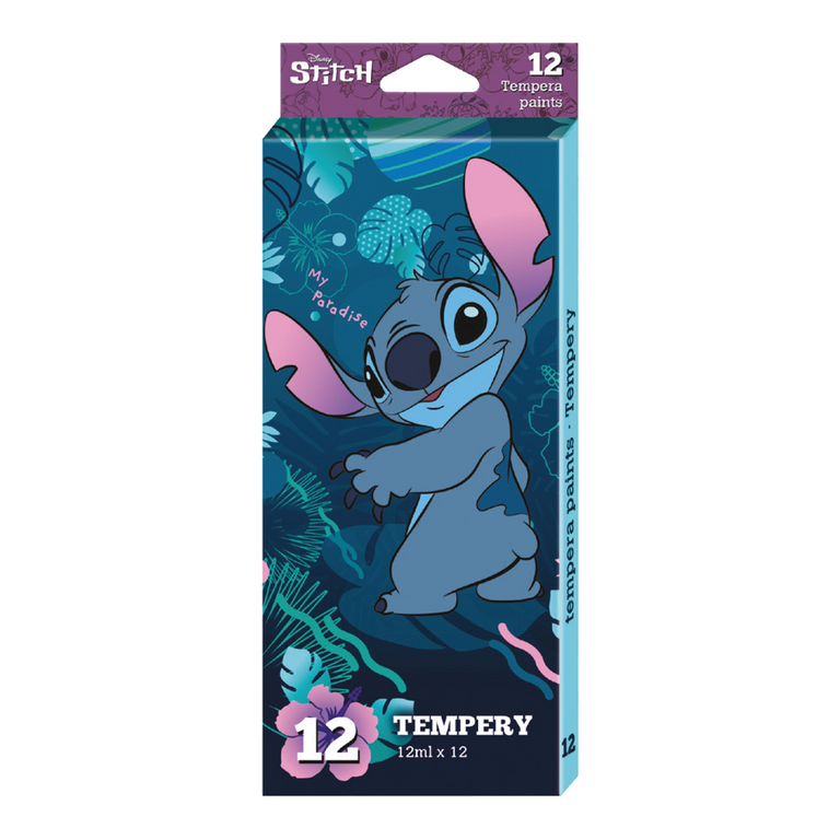 Temperové barvy Colorino - Stitch 12 ml - 12 barev