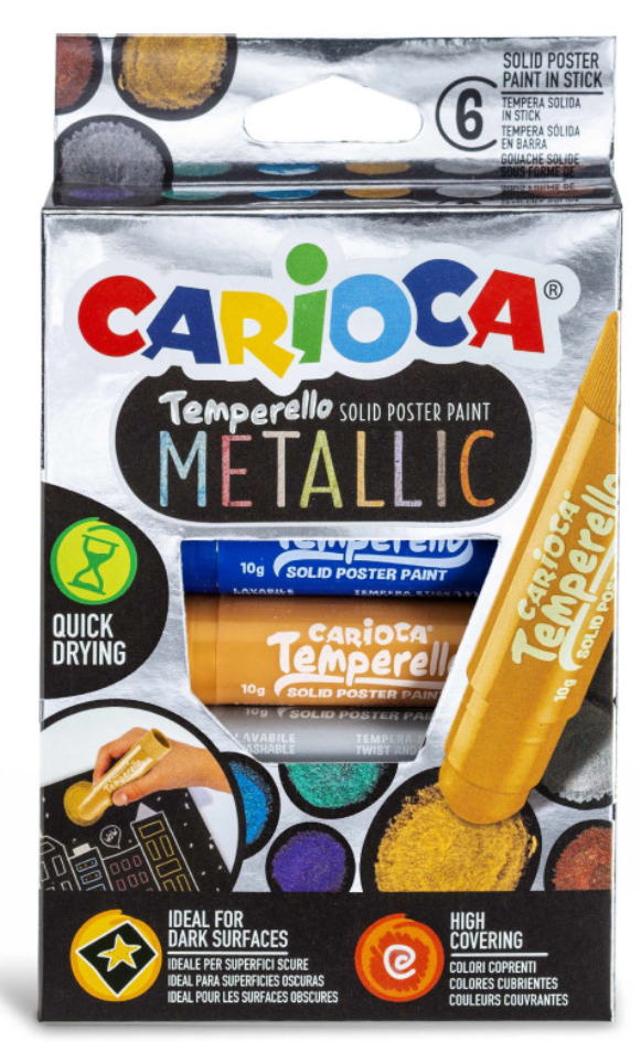 Carioca temperové barvy Metallic 6ks Carioca