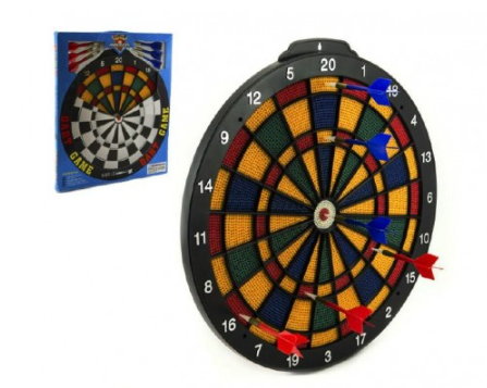 Teddies Terč 40cm + 6 šipek plast