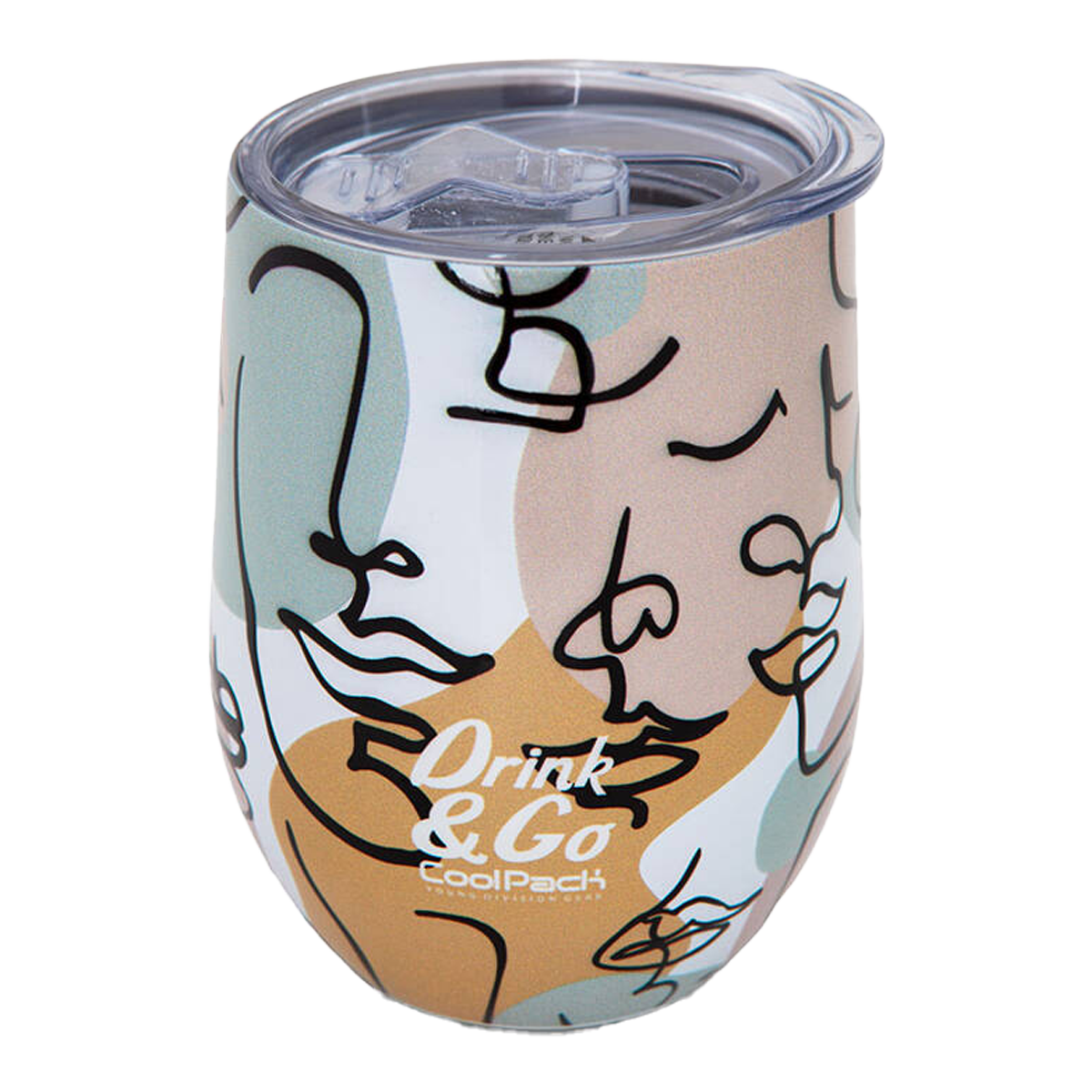 Termohrnek CoolPack 350 ml nerez - Art Deco