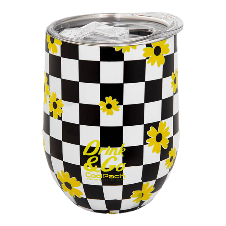 Termohrnek CoolPack 350 ml nerez - Chess flow
