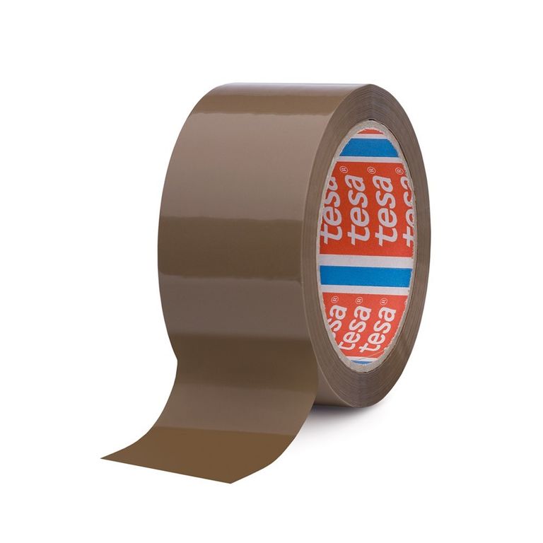 Samolepicí páska Tesa Standard, 48 mm x 66 m hnědá