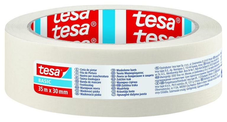 Papírová maskovací páska Tesa basic - 30 mm x 35 m