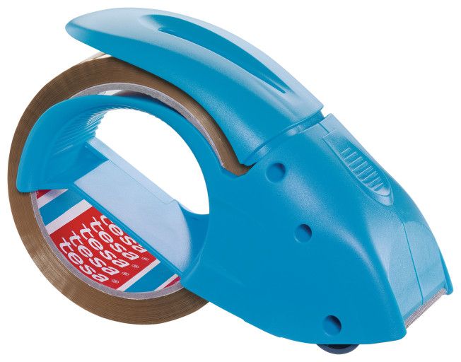 Tesa Pack´n´go - odvíječ pásky - 50 mm × 66 m, modrý