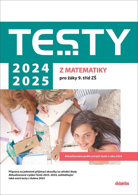 Obrázek produktu: Testy 2024-2025 z matematiky pro žáky 9. tříd ZŠ