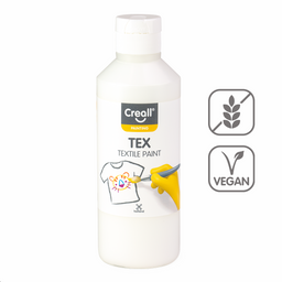 Obrázek produktu: Textilní barva Creall TEX, 250 ml, bílá