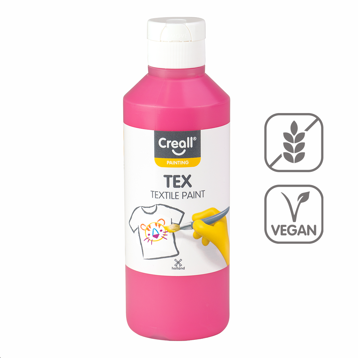 Textilní barva Creall TEX, 250 ml, růžová