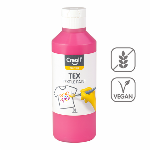 Obrázek produktu: Textilní barva Creall TEX, 250 ml, růžová