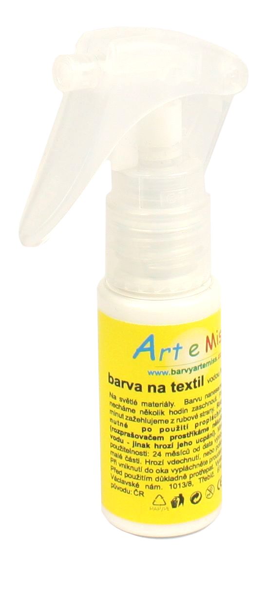 Levně Textilní barva ve spreji - 30 g - barva bílá