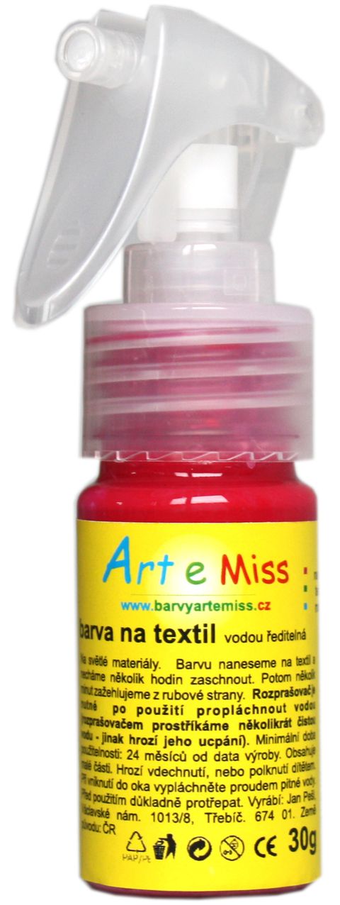 Obrázek produktu: Textilní barva ve spreji - 30 g - barva růžová