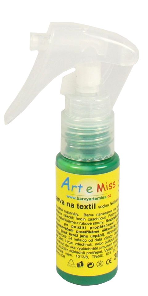 Obrázek produktu: Textilní barva ve spreji - 30 g - barva zelená