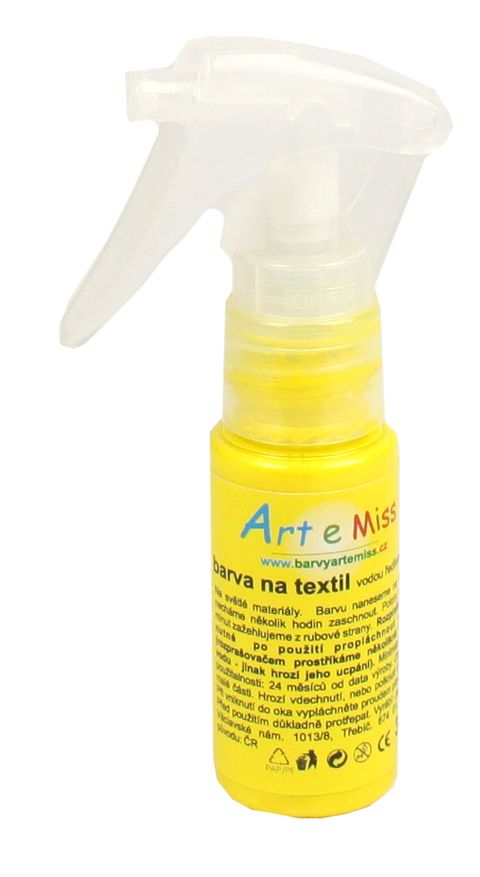Obrázek produktu: Textilní barva ve spreji - 30 g - barva žlutá