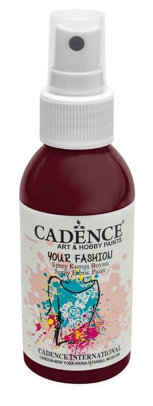 Obrázek produktu: Textilní barva ve spreji Cadence, 100 ml - bordó