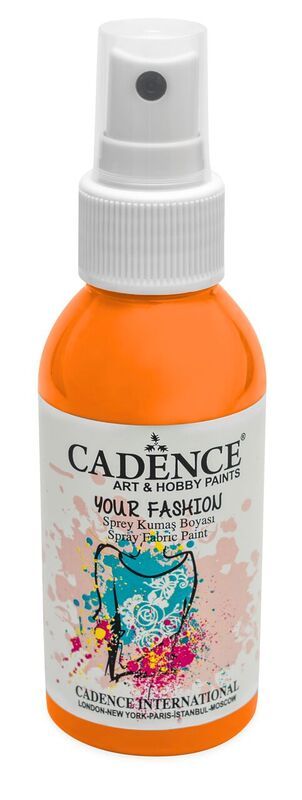 Obrázek produktu: Textilní barva ve spreji Cadence, 100 ml - oranžová