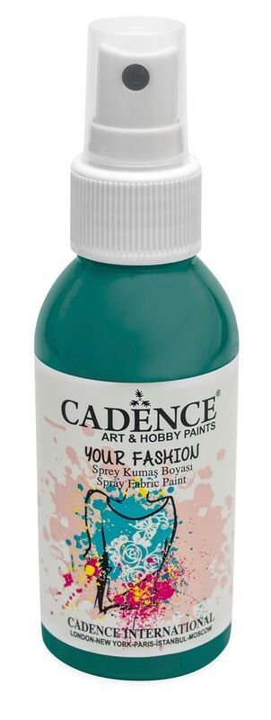 Textilní barva ve spreji Cadence, 100 ml - smaragdově zelená