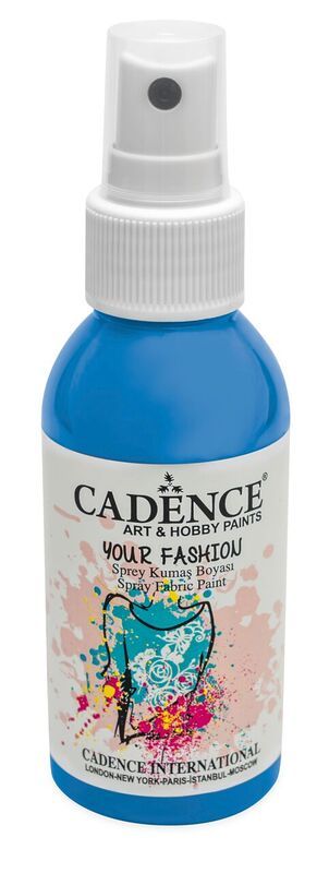 Textilní barva ve spreji Cadence, 100 ml - světle modrá