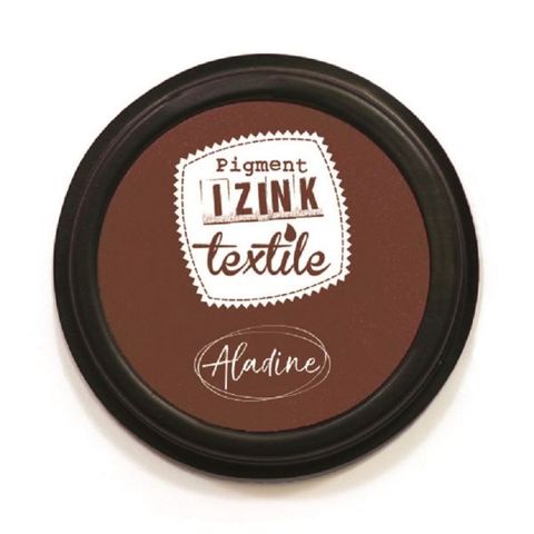 Obrázek produktu: Textilní razítkovací polštářek Aladine IZINK - hnědý