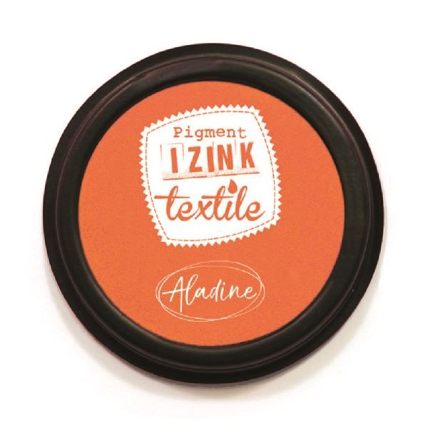 Textilní razítkovací polštářek Aladine IZINK - oranžový