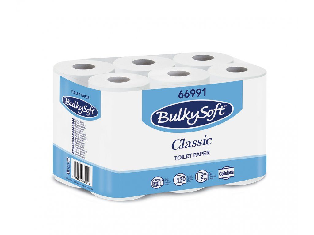 Toaletní papír BulkySoft Comfort - 2 vrstvý, 12 rolí