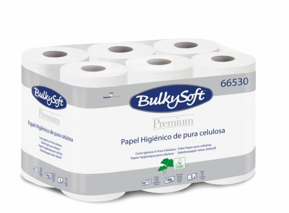 Toaletní papír BulkySoft Premium - 2 vrstvý, 12 rolí