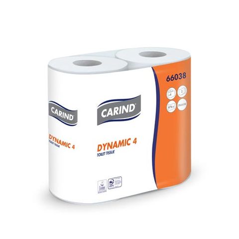 Obrázek produktu: Toaletní papír Carind Dynamic - 2-vrstvý, 4 role