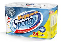 Obrázek produktu: Toaletní papír Spongy 2 vrstvý - 24 rolí