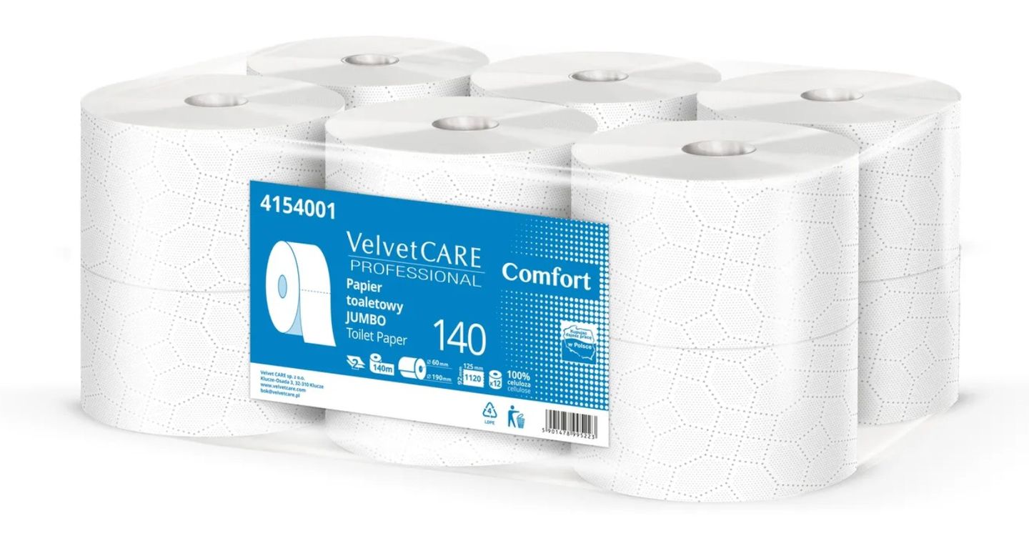 Toaletní papír Velvet Care Comfort JUMBO 190 - 12 rolí