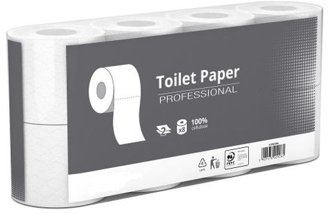 Obrázek produktu: Toaletní papír Velvet STANDARD Professional bílý 2 vrstvy - 8 rolí