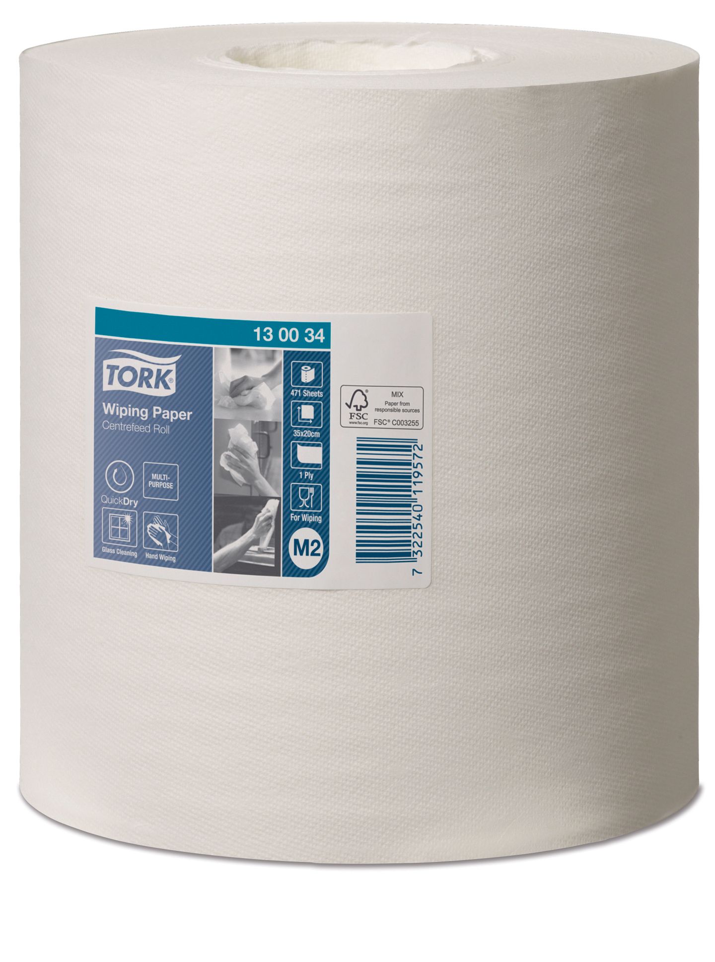 TORK 130034 papírová utěrka 1 vrstvá - se středovým odvíjením (6 ks)