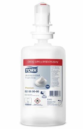 Obrázek produktu: Tork 520800 - pěnové mýdlo antimikrobiální biocid (ks)