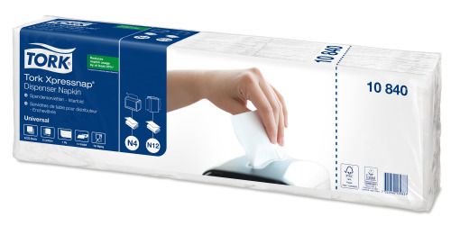 Tork Xpressnap® 10840 - bílý ubrousek (5 x 225 ks)