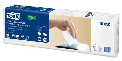 Tork Xpressnap N4 - extra jemné bílé ubrousky do zásobníku - 2vrstvé, 5 × 200 ks