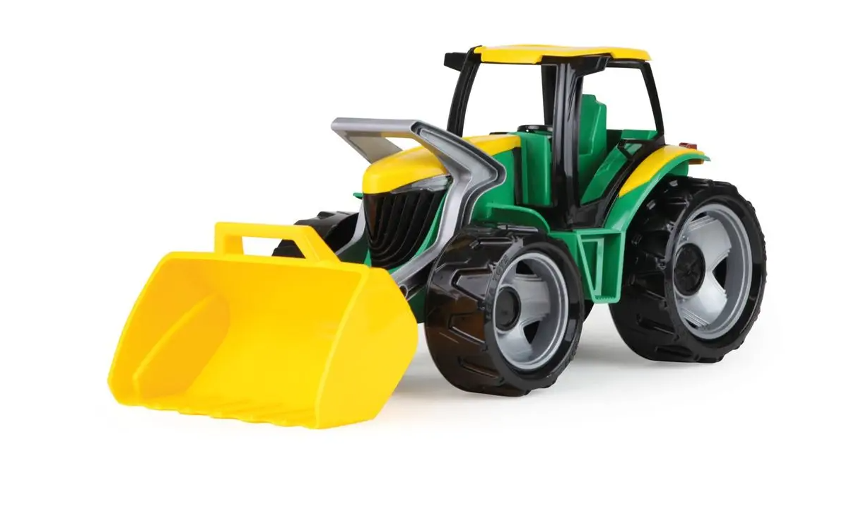 Traktor se lžící plastový zeleno-žlutý 65 cm