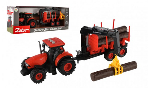 Obrázek produktu: Traktor Zetor s vlekem s nakládacím ramenem