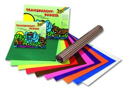 Obrázek produktu: Transparent papír - na výrobu papírových draků - 20 × 30 cm, 10 listů v 10 barvách