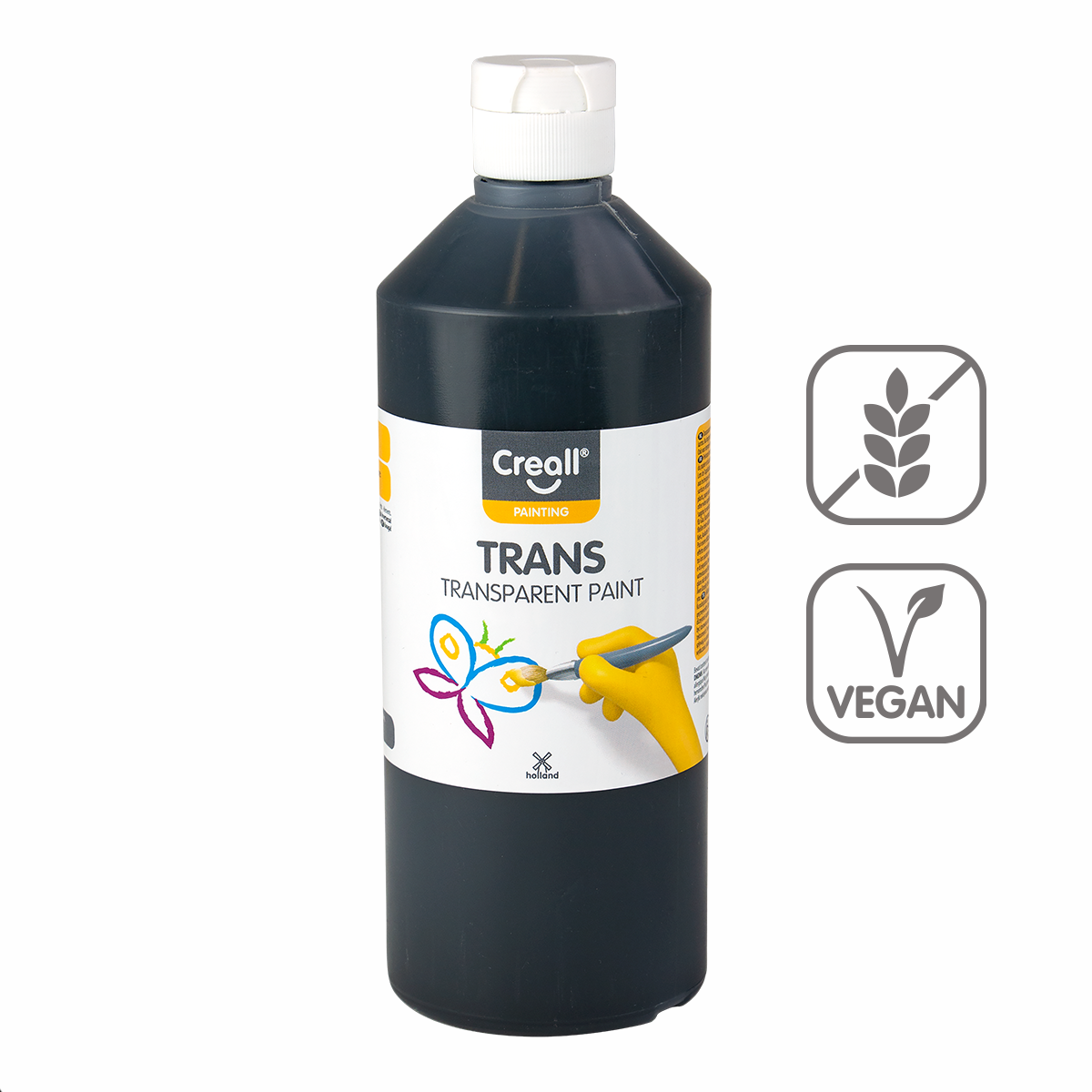 Transparentní barva Creall Trans, 500 ml, černá