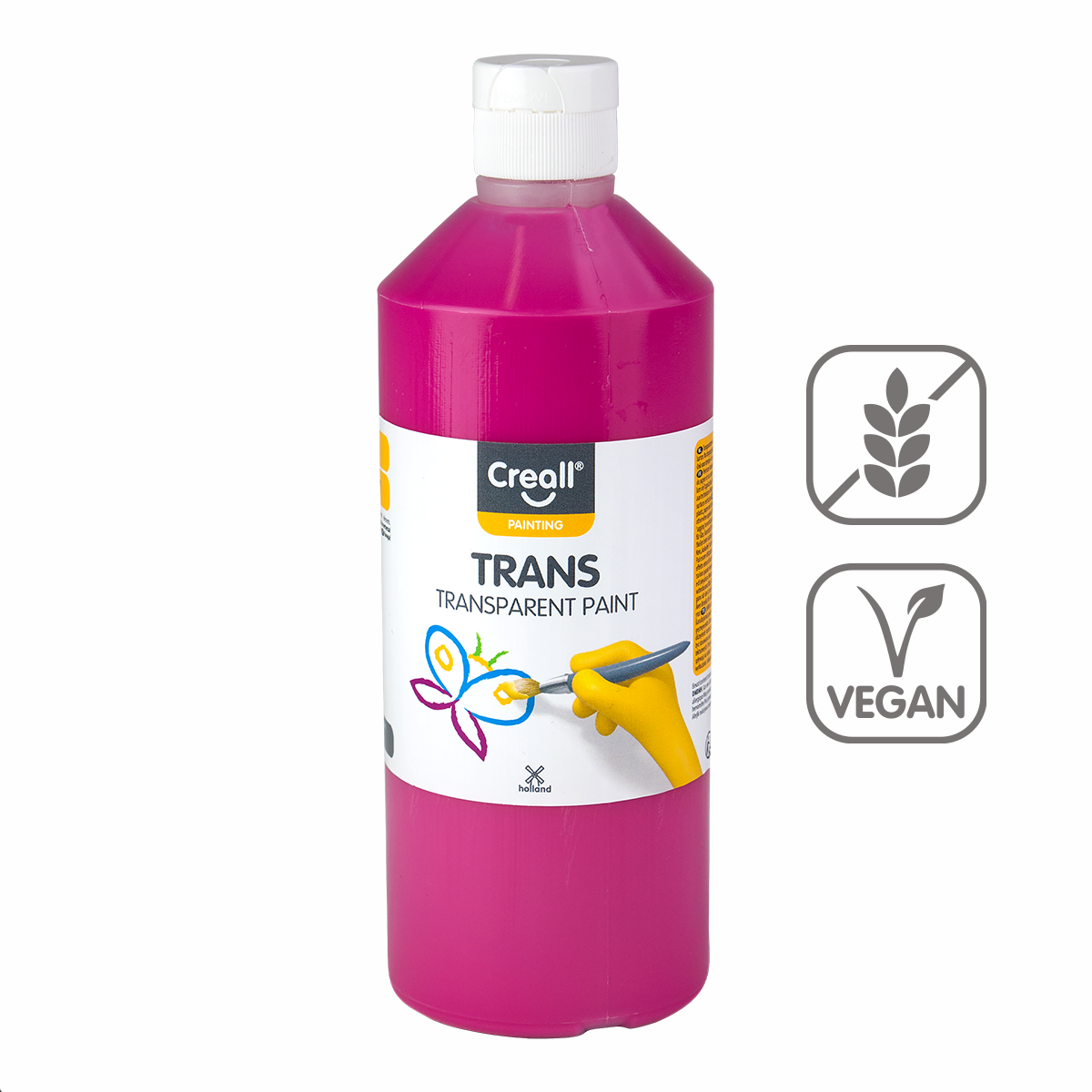 Transparentní barva Creall Trans, 500 ml, růžová
