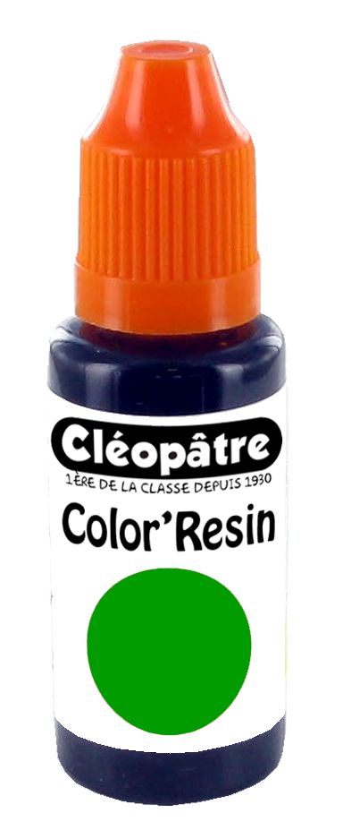 Cleopatre Barevná pryskyřice ZELENÁ - transp. barvivo pro pryskyřice 15 ml