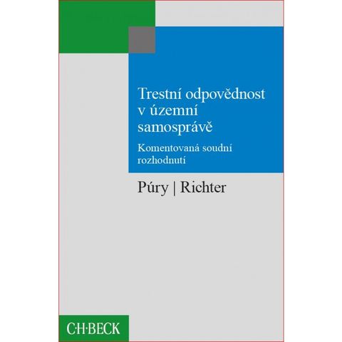 Obrázek produktu: Trestní odpovědnost v územní samosprávě