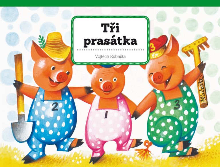 Knížka Tři prasátka unikátní prostorové pohádky CZ text 26,5x20,5cm