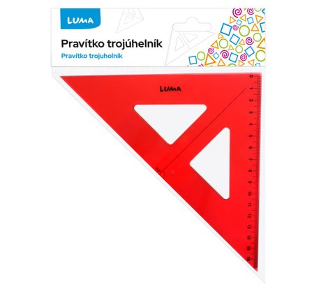 Obrázek produktu: Trojúhelník s ryskou LUMA - červený
