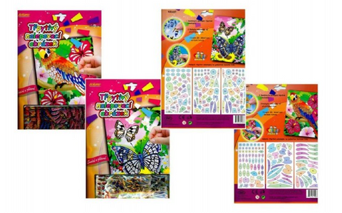 Obrázek produktu: Třpytivý/ zářivý nalepovací obrázek, mix motivů