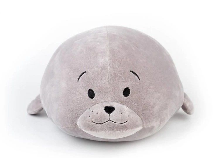 Tuleň plyšový šedý 35 cm