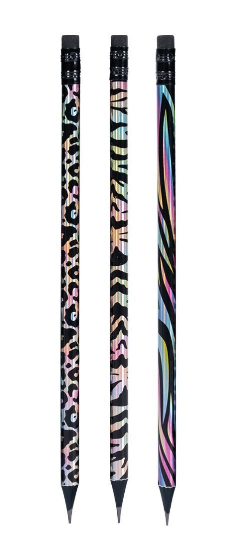 Obrázek produktu: Tužka kulatá DELI HB (č. 2) s černou gumou - 1 ks, mix barev