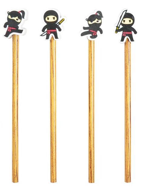 Tužka s gumou 1 ks - ninja, mix motivů