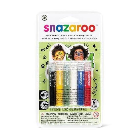 Obrázek produktu: Tužky na obličej Snazaroo - 6 barev uni