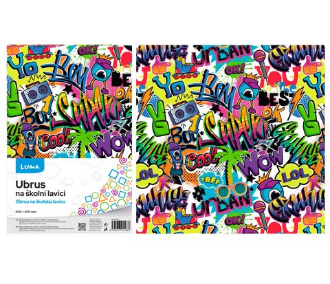 Obrázek produktu: Ubrus na školní lavici LUMA - crazy